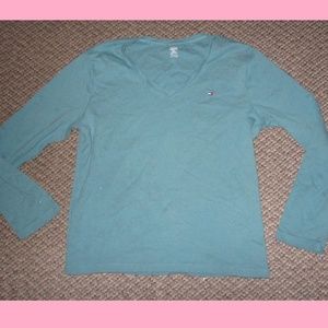 Tommy Hilfiger V-Neck T-Shirt Women's XXL